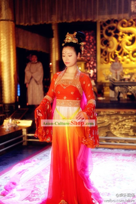 Ancient Chinese Palace Dancer Costumes Complete Set