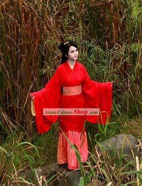 Red Ancient Chinese Clothing