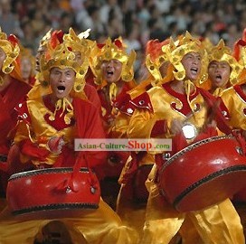 Traditional Chinese Dragon Dancer Costumes Complete Set