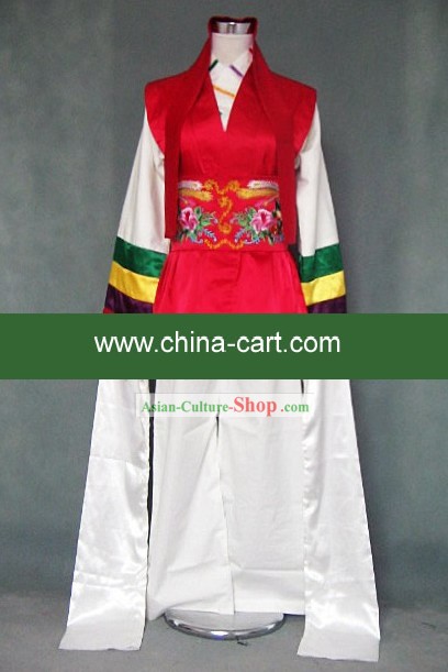 Ancient Long Sleeve Dance Costume for Both Men and Women