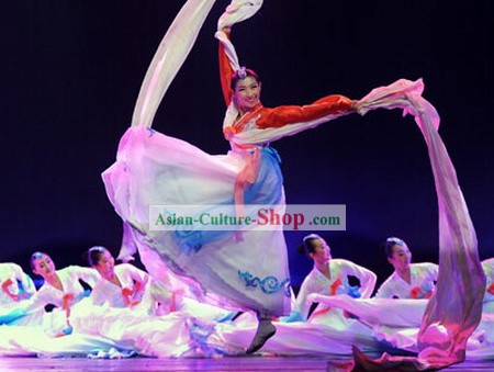 Chinese Minority Chaoxian Dance Costumes Complete Set