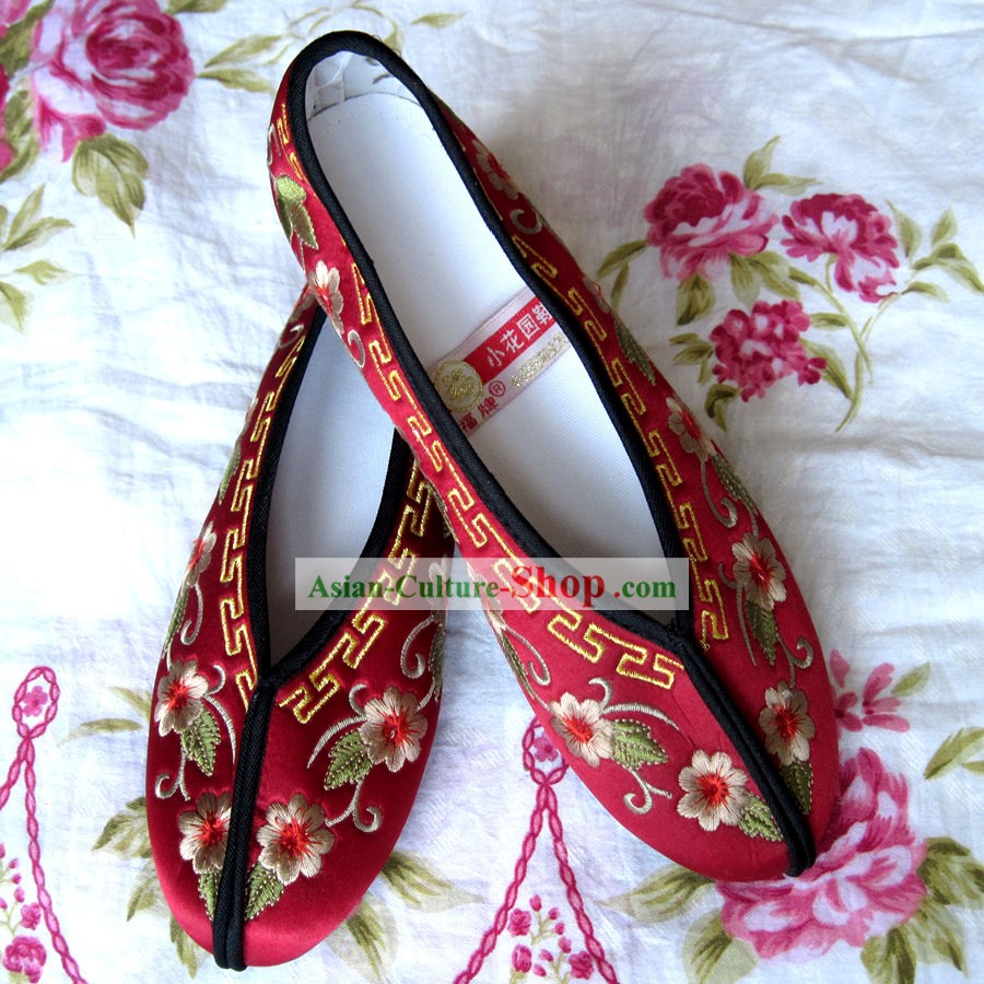 Chinese Hanfu Embroidery Shoes for Bride