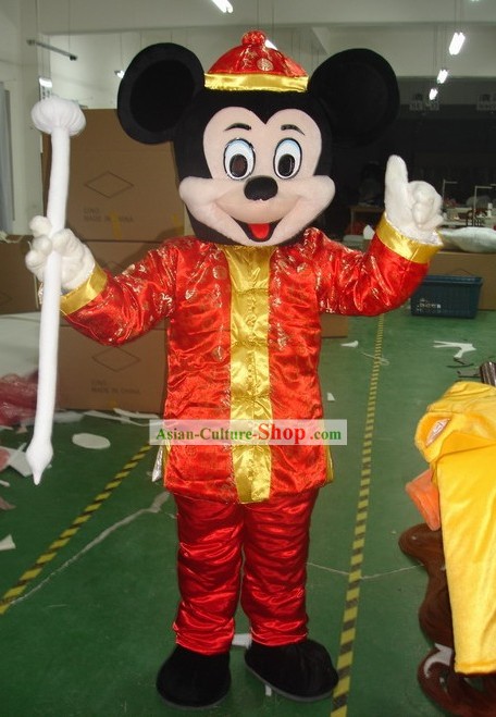 Chinese Male Mickey Mascot Costumes Complete Set