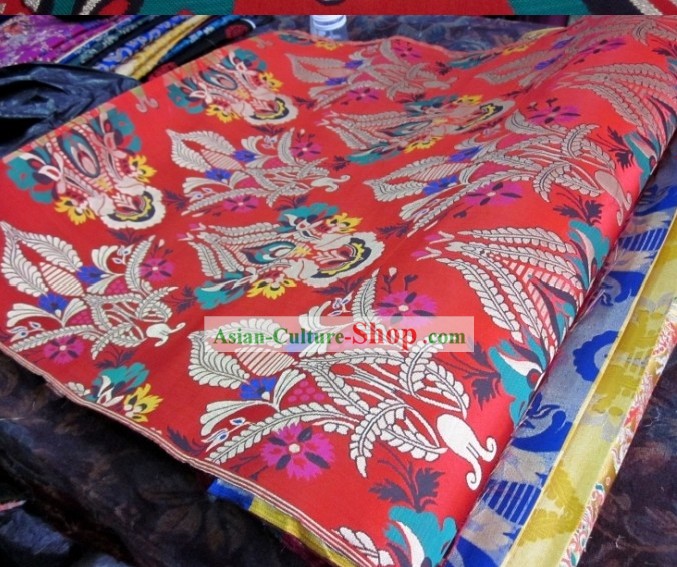 Traditional Chinese Folk Brocade Fabric
