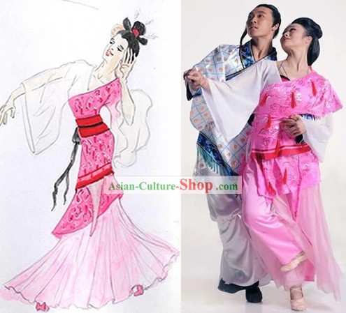 Chinese Folk Dancing Costumes for Women