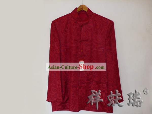 Traditional Rui Fu Xiang Silk Tang Wedding Suit for Men