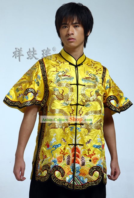 Rui Fu Xiang Chinese Golden Dragon Tang Suit
