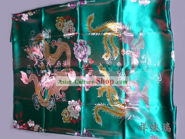 Rui Fu Xiang Dragon Phoenix Brocade Bedcover