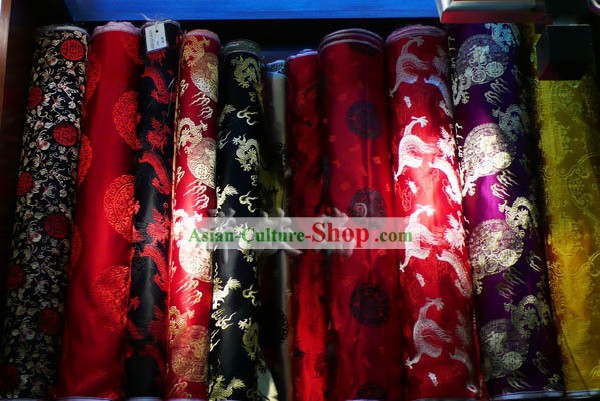 Traditional Chinese Beijing Rui Fu Xiang Silk Fabric