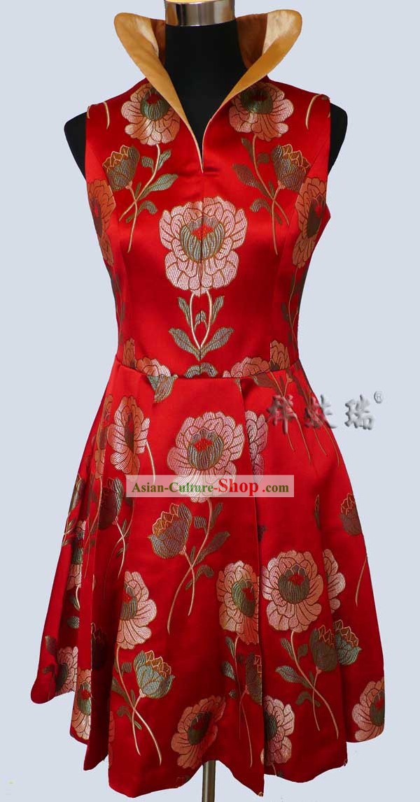 Famous Time-honored Rui Fu Xiang Silk Dragon Blouse for Women