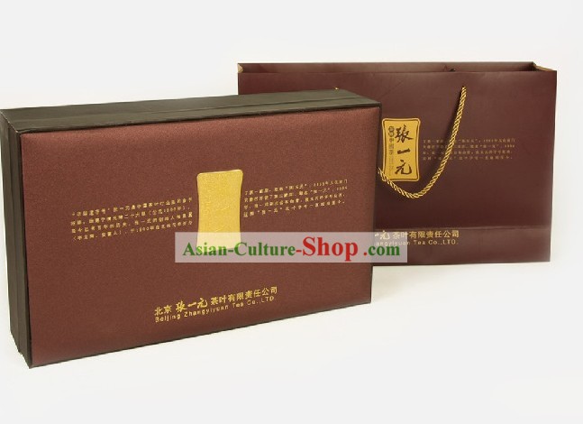 Chinese Zhang Yiyuan Zhanhong Longjing Tieguanyin and Flower Tea in Gift Package