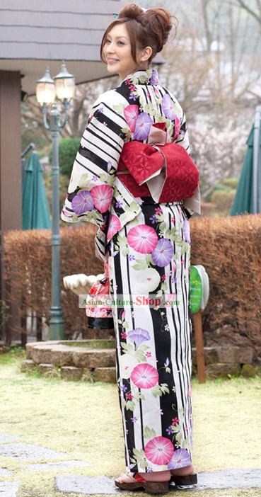 Kimono Yukata japonais Set complet pour les femmes