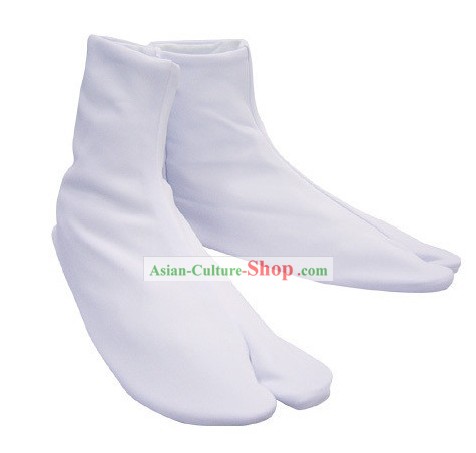 Традиционные японские Гета Сандал белые носки для женщин