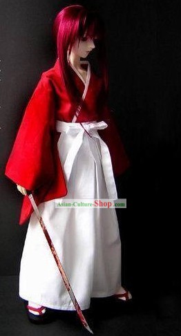 Traditionelle japanische Kendoist Kimono Kostüme Komplett-Set
