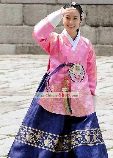 Antiguos trajes de princesa de Corea del juego completo