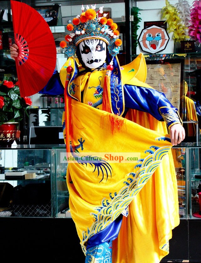Chinese Sichuan Opera Mask Changing Costumes Hat Eight Masks Music CD and Teaching DVD Ccomplete Set