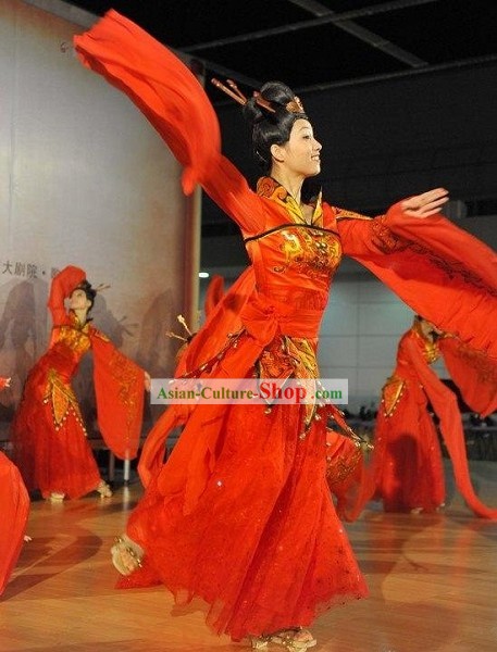 Ancient Xi Shi Palace Dance Costumes Complete Set