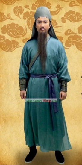 Ancient Chinese Fighter Kung Fu Men Costumes Full Set