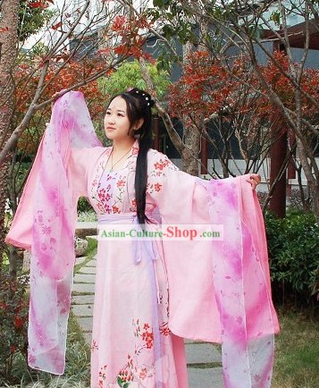 Hand Painted Genuine China Clothes Hanfu for Women