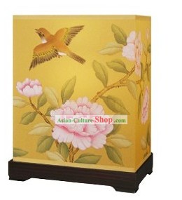 Traditional Chinese Hand Painted Silk Desk Palace Lantern
