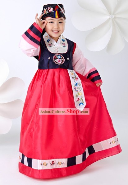 Traditional Korean Children Girl Birday Hanbok