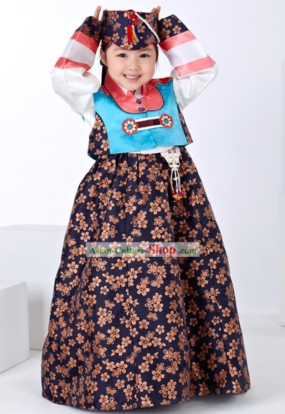 Traditional Korean Children Girl Birday Hanbok Dress