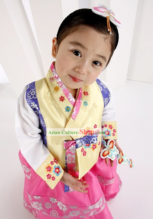 Traditional Korean Everyday's Wear Hanbok for Female Kids