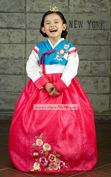 Traditional Korean Children Hanbok for Little Girls