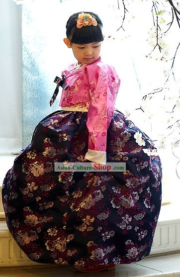 Traditional Korean Children National Costumes for Girls
