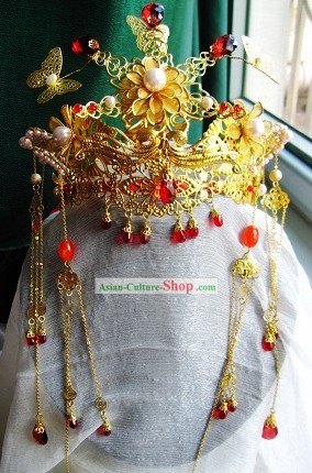 Ancient Chinese Wedding Headpiece Complete Set