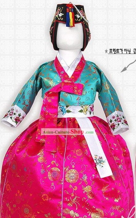 Traditional Korean Hanbok Clothing for Children
