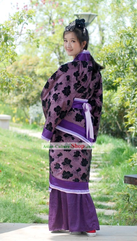 Chinese Royal Han Fu Quju Attire Clothing Complete Set for Women