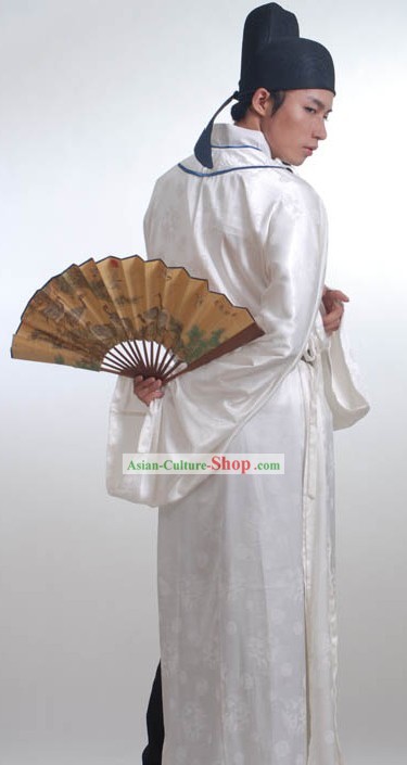 Ancient Chinese Thriving Tang Dynasty Men Poet Clothing and Hat