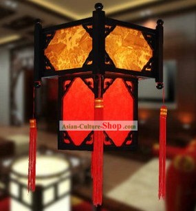 Traditional Chinese Wooden Parchment Palace Lantern