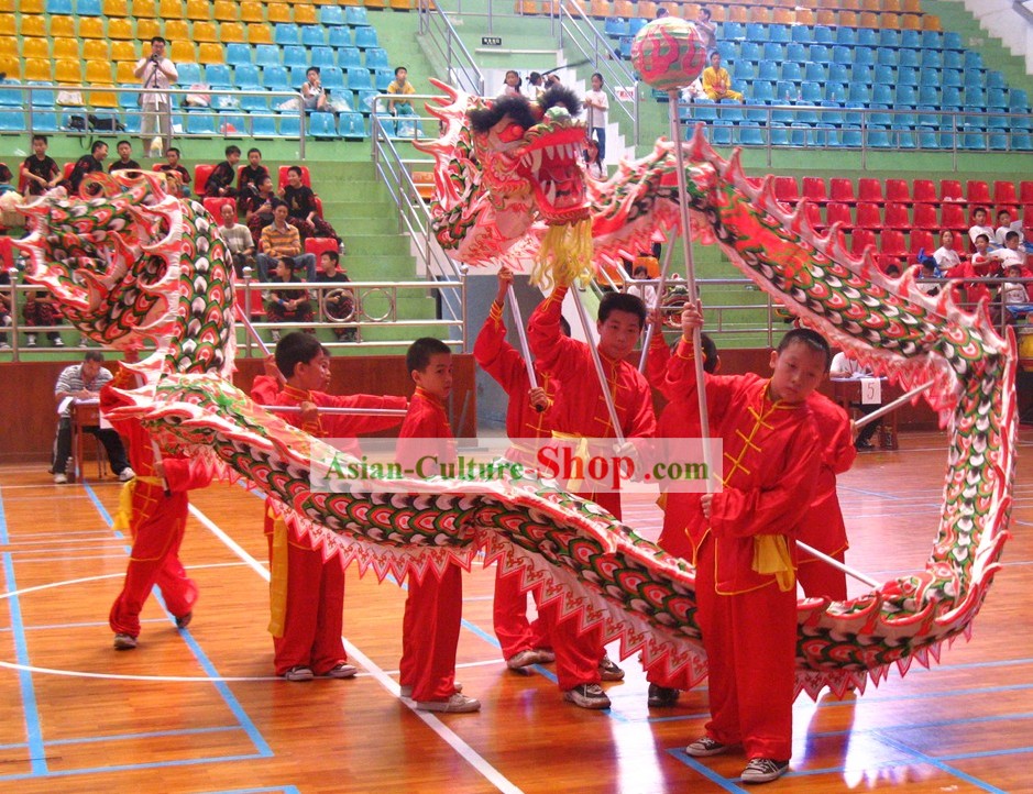 Luminous Competition and Parade Dragon Dance Costume Complete Set for Kids