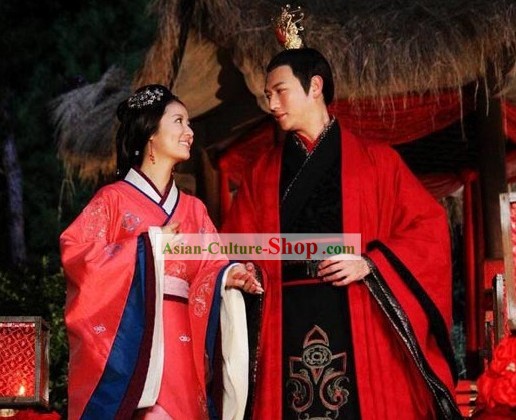 Ancient Chinese Bridegroom Wedding Dress Complete Set