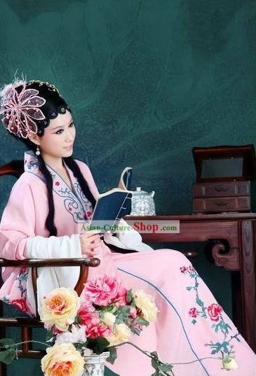 Beijing Opera Huadan Stage Performance Costumes Complete Set