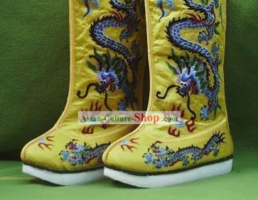 Ancient Chinese Emperor Dragon Shoes