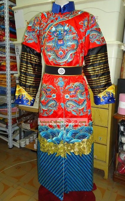 Ancient Chinese Palace Emperor Embroidered Dragon Costumes