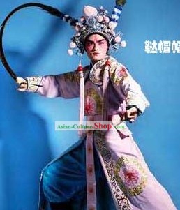 Peking Opera Wu Sheng Costume and Headgear