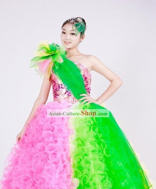 Chinese Stage Opening Dance Costumes for Women