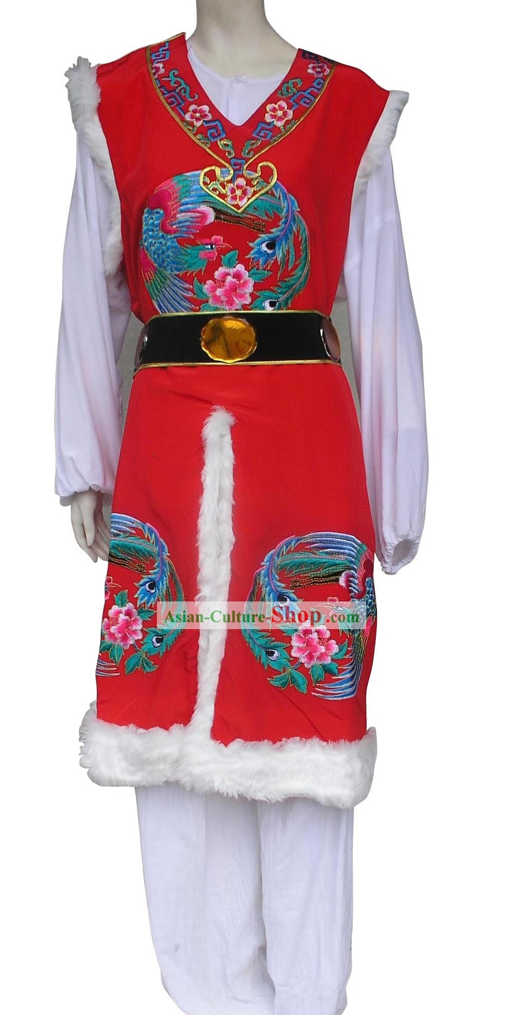 Traditional Chinese Baoyu Embroidered Red Jacket
