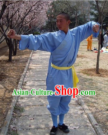 Traditional Chinese Henan Shaolin Martial Arts Monk Uniform for Men
