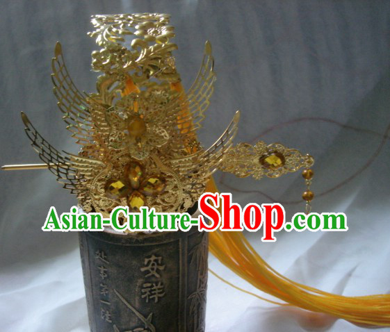 Handmade Ancient Chinese Style Emperor Hat for Men