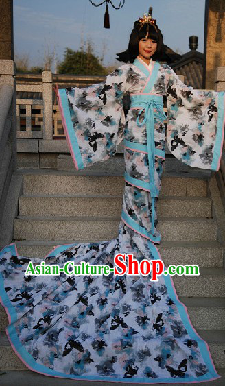 Ancient Chinese Fish Tail Butterfly Clothing Complete Set