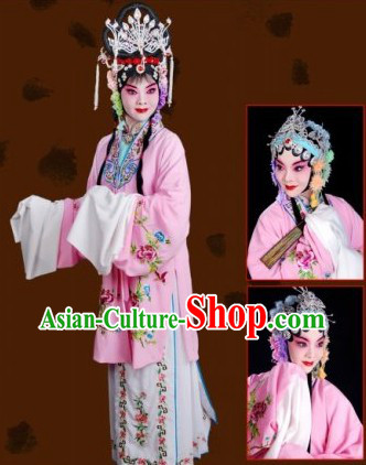 Long Sleeve Chinese Opera Embroidered Costume for Women