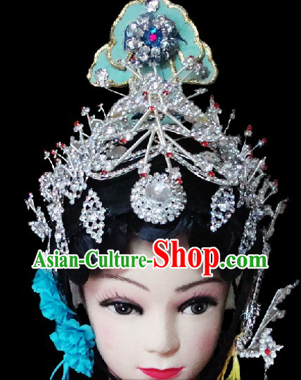 Traditional Chinese Dramatic Empress Wig and Headpiece Set