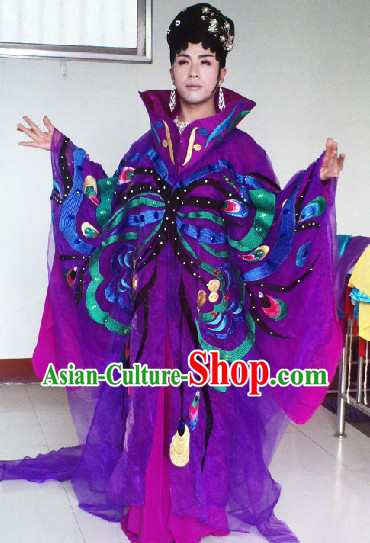 Chinese Stage Performance Dramatic Butterfly Dance Costumes Complete Set