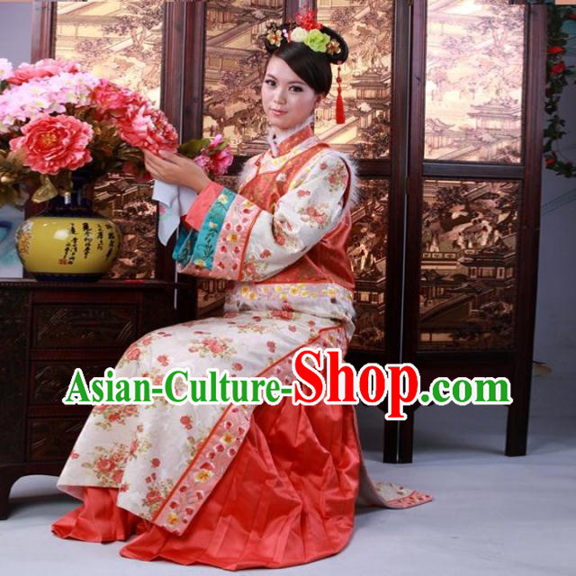 Qing Dynasty Princess Costume Complete Set for Women