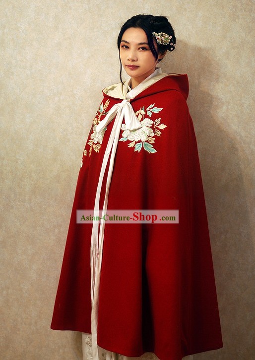 Ancient Chinese Red Princess Cape